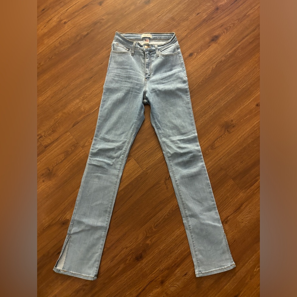 Vibrant Tall stretchy skinny jeans with slit, size 9
